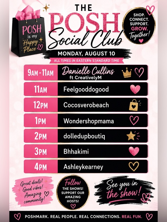 Accessories - The Posh Social Club Train Show Flyer